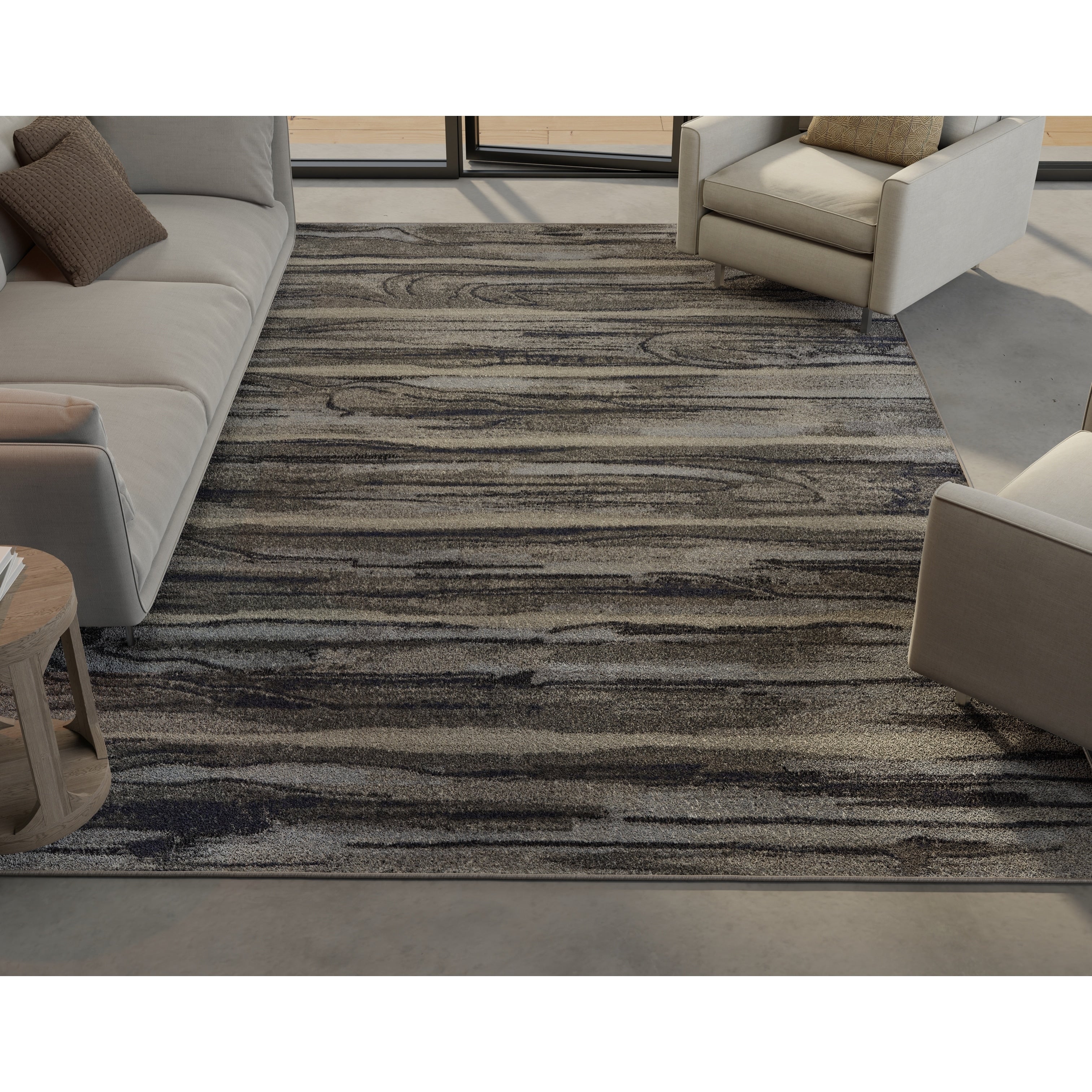 Kas Illusions Grey Landscape Rug 33 X 411