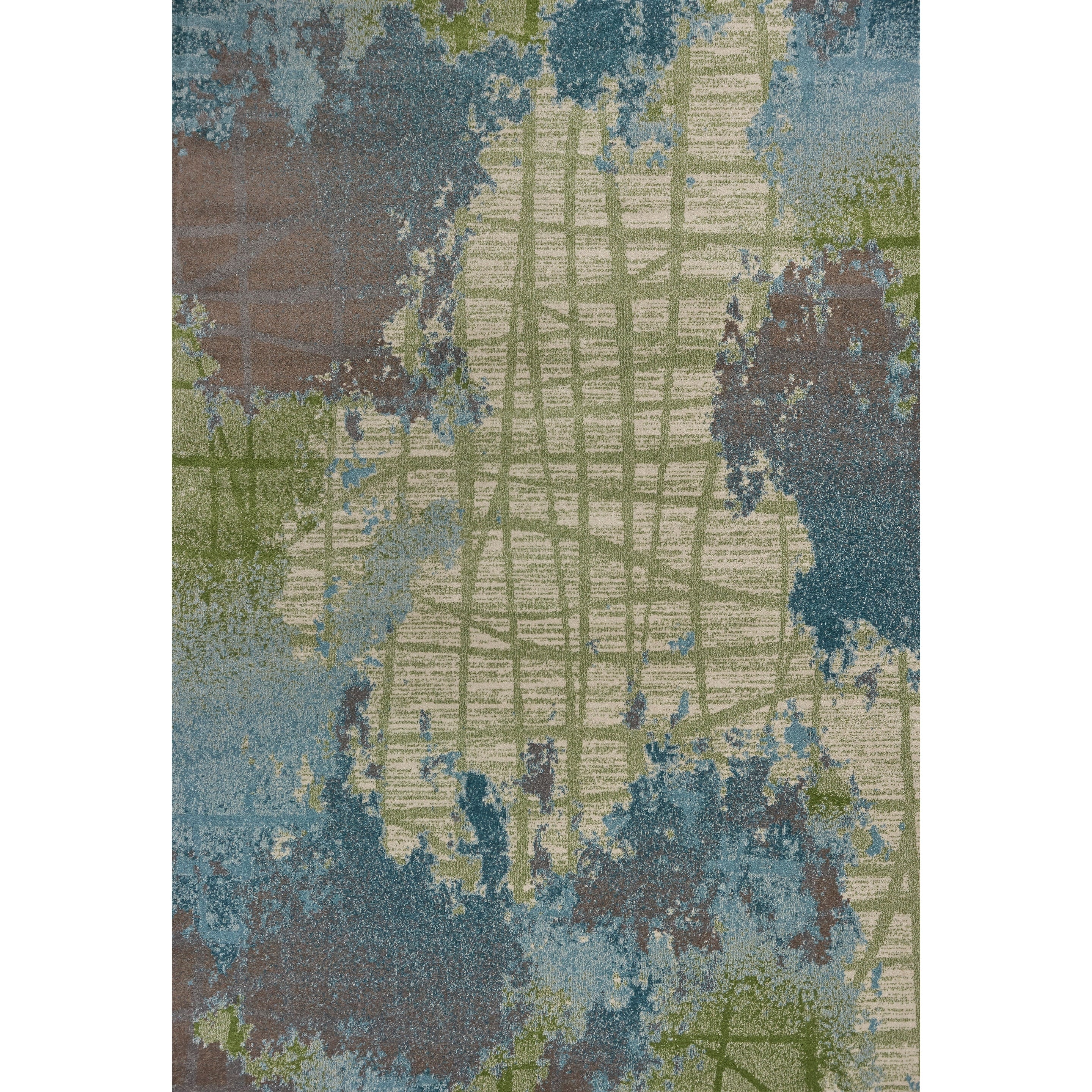 Kas Illusions Green Blue Visions Rug 67 X 96