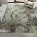 Kas Illusions Blue Watercolors Rug 910 X 132