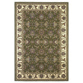Domani Lexington Traditional Green Ivory Medallion Area Rug