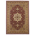 Domani Lexington Traditional Red Beige Moroccan Medallion Area Rug