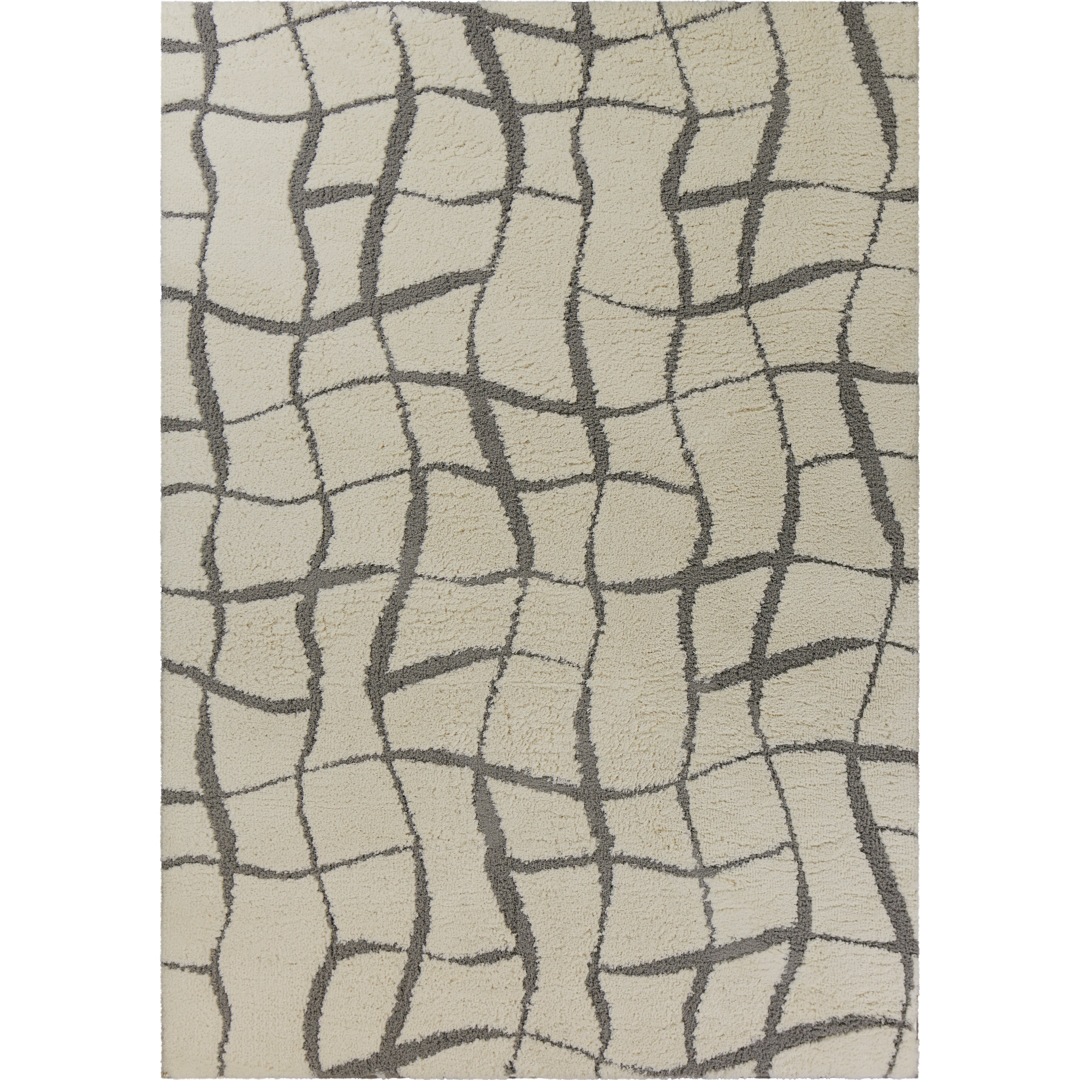 Domani Lucille Ivory Abstract Geo Area Rug