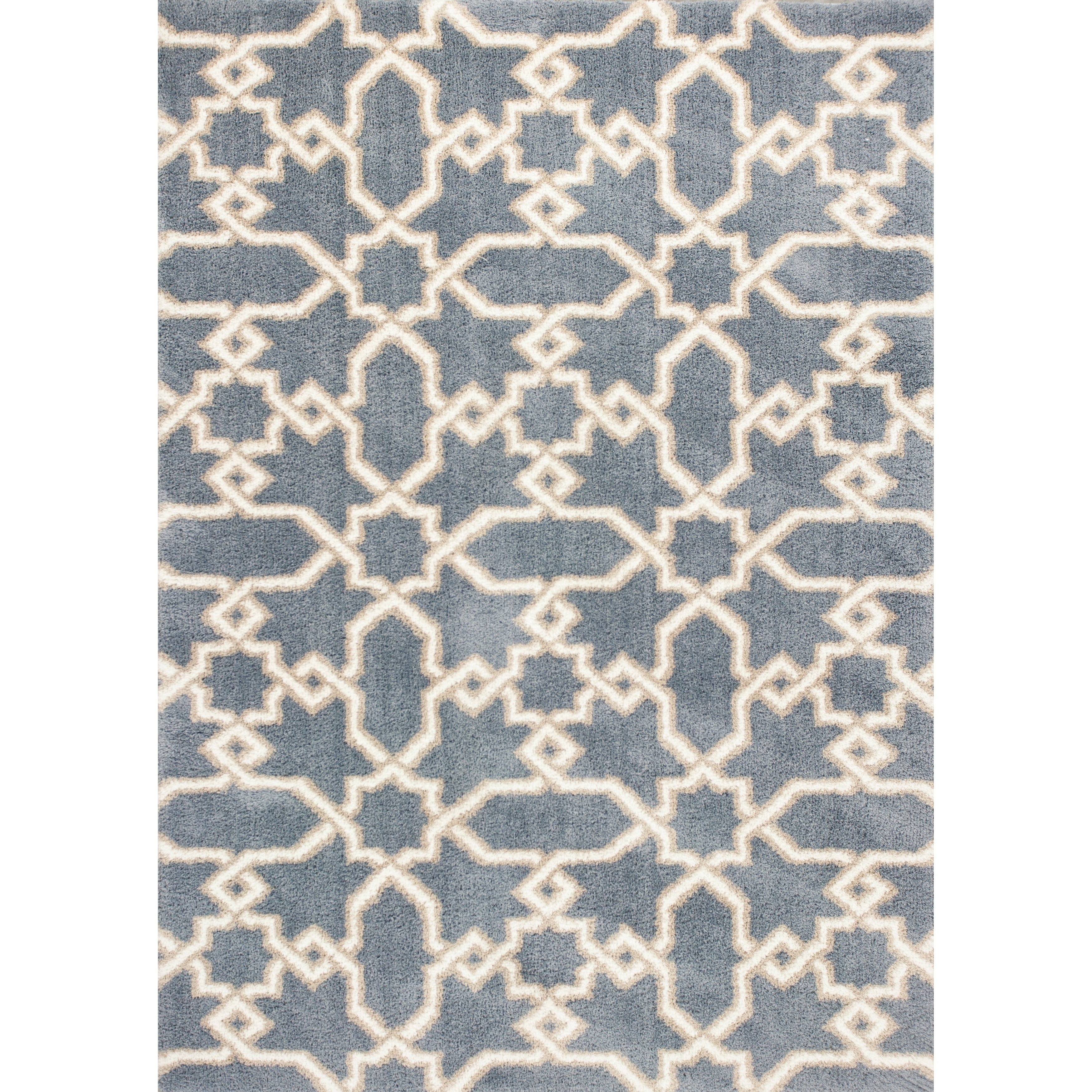Domani Lucille Slate Blue Geometric Area Rug