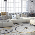 Domani Mohana Grey Wheels Area Rug