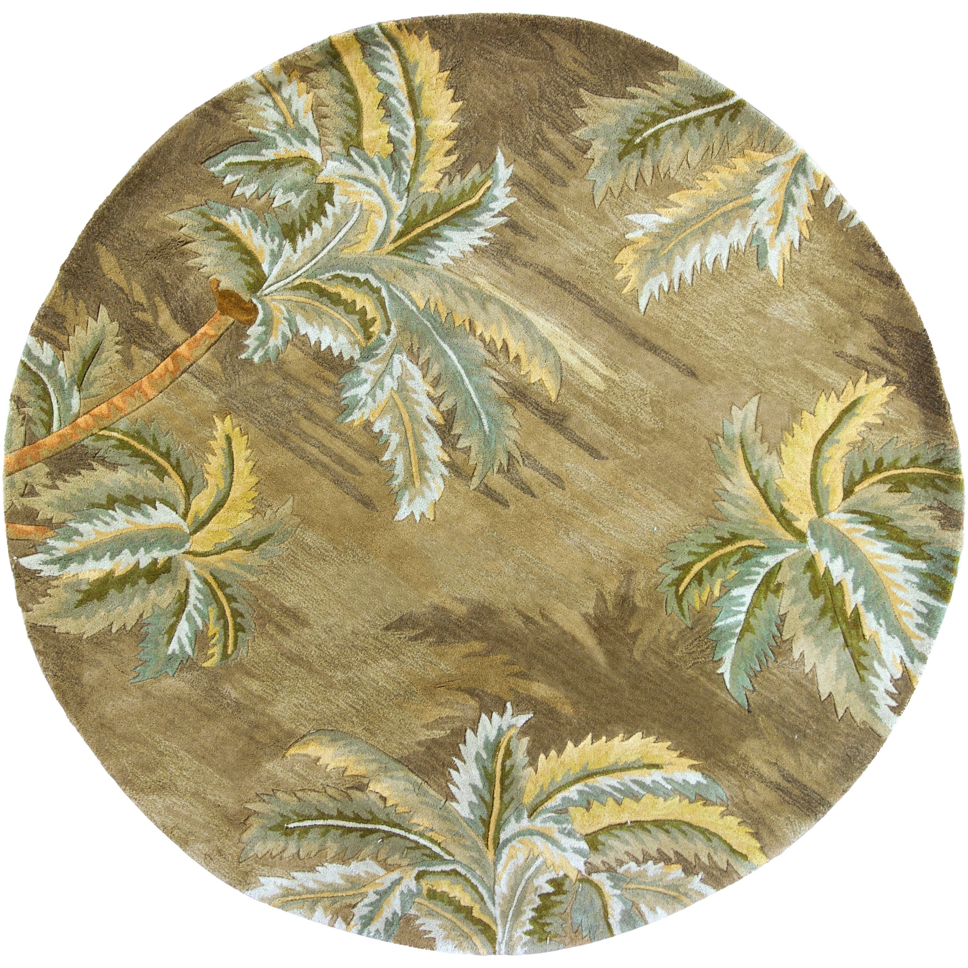 Kas Sparta Moss Palm Trees Rug 36 X 56