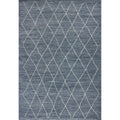 Domani Scene Blue Geometric Bohemian Vibe Area Rug