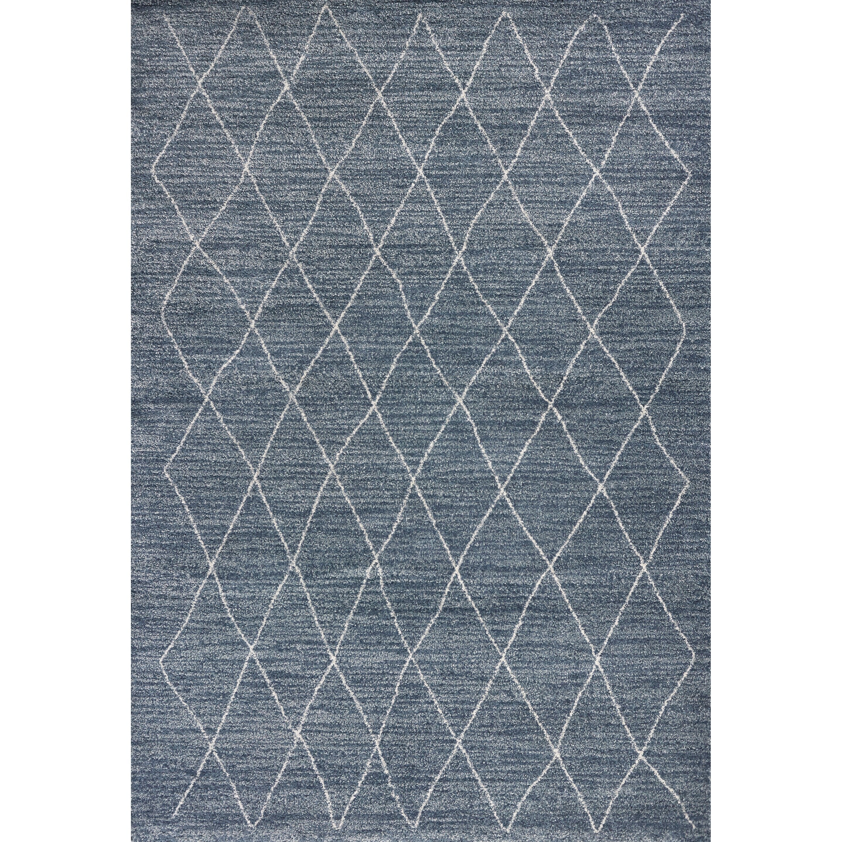 Domani Scene Blue Geometric Bohemian Vibe Area Rug