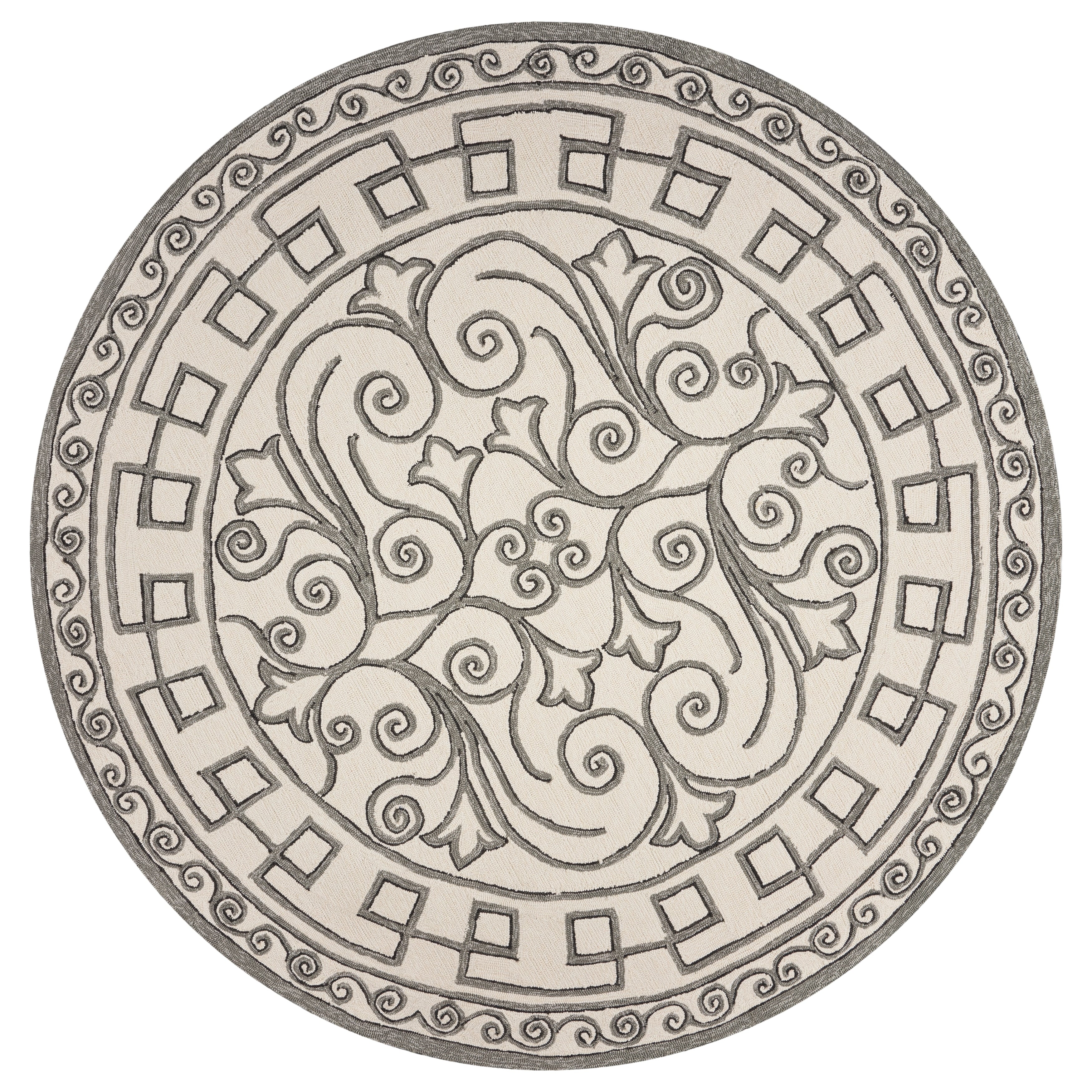 Kas Harbor Ivory Grey Irongate Rug 5 X 76