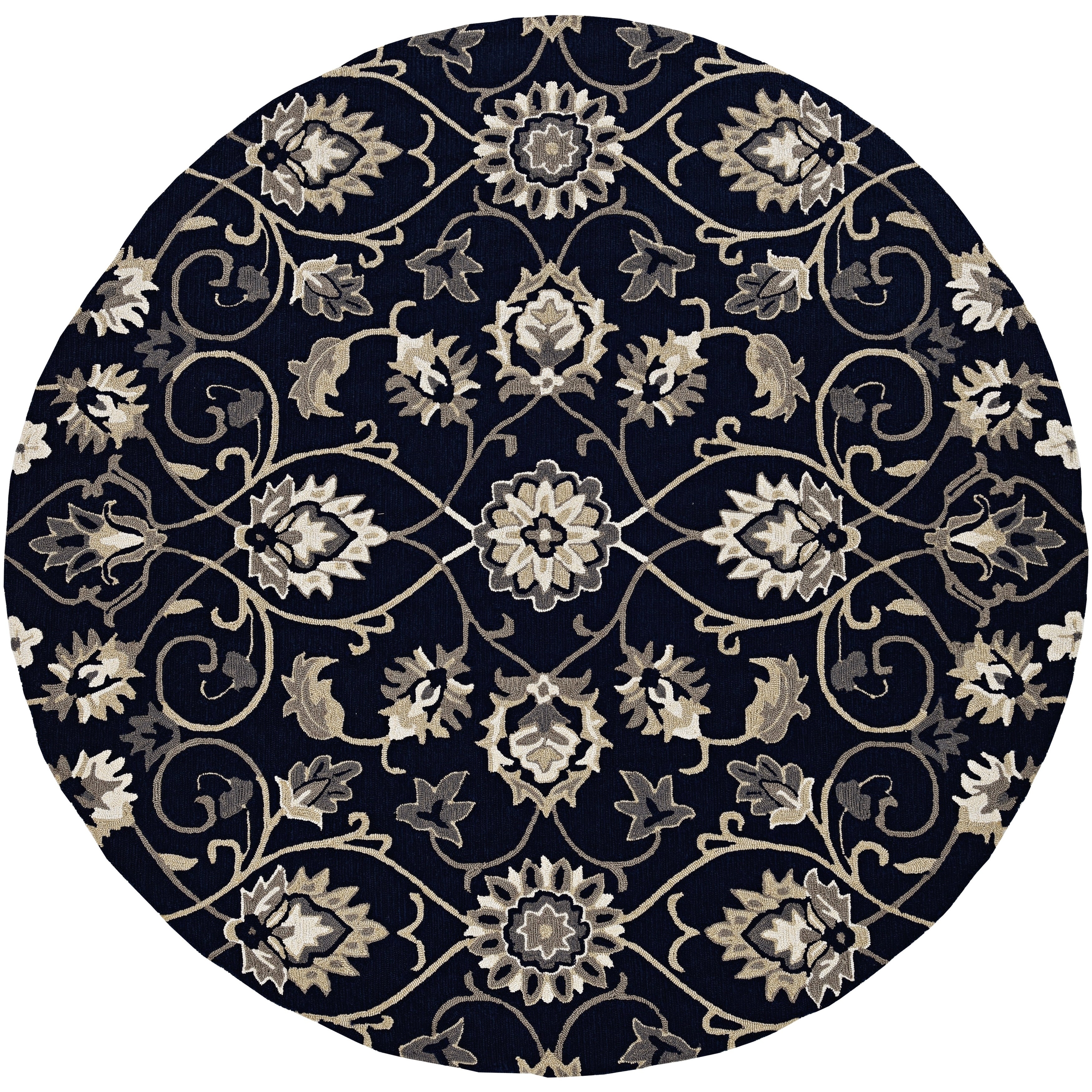 Havenside Home Stonely Scroll Handmade Rug