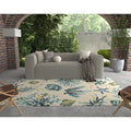 Kas Harbor Ivory Blue Oceana Rug 33 X 53