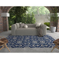 Kas Harbor Navy Marina Rug 5 X 76
