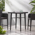 Dominica Outdoor 32 Inch Square Wicker Bar Table By Christopher Knight Home