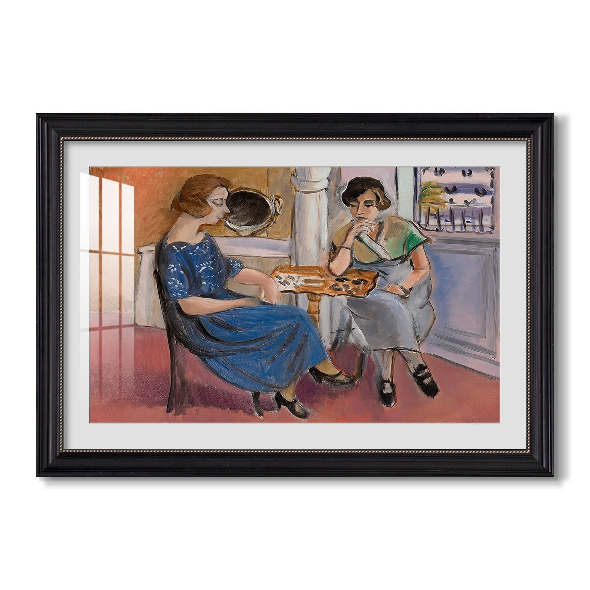 Domino Players 1921 Henri Matisse Custom Framed Print