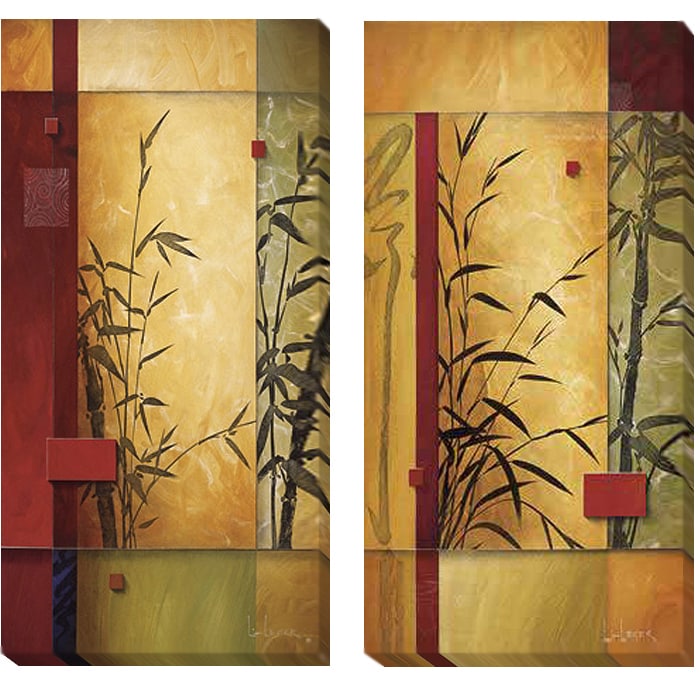 Don Li Leger Garden Dance Canvas 2 Piece Set Multi