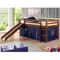 Donco Kids Twin Size Tent Loft Bed With Slide