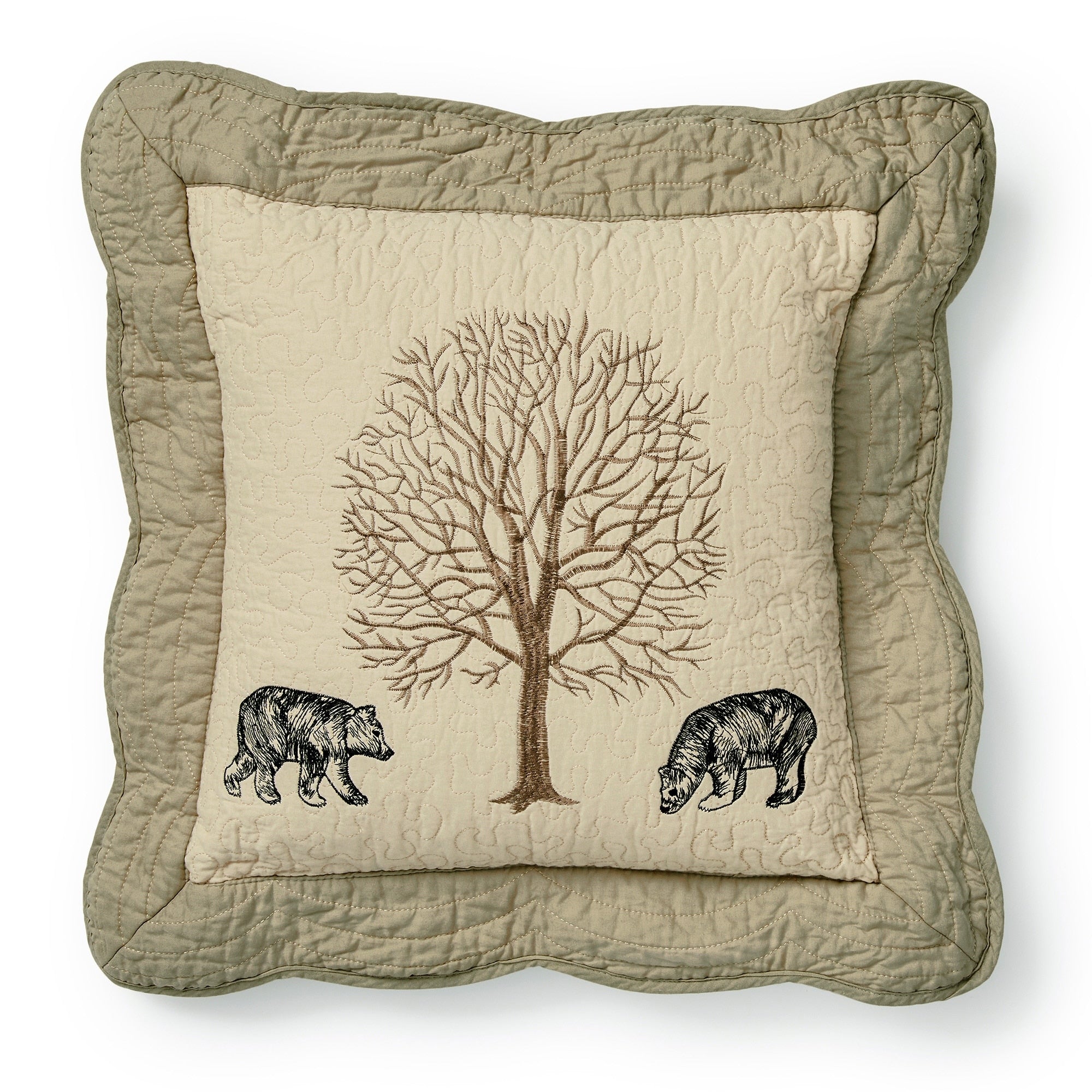 Donna Sharp Bear Creek Bears Decorative Pillow