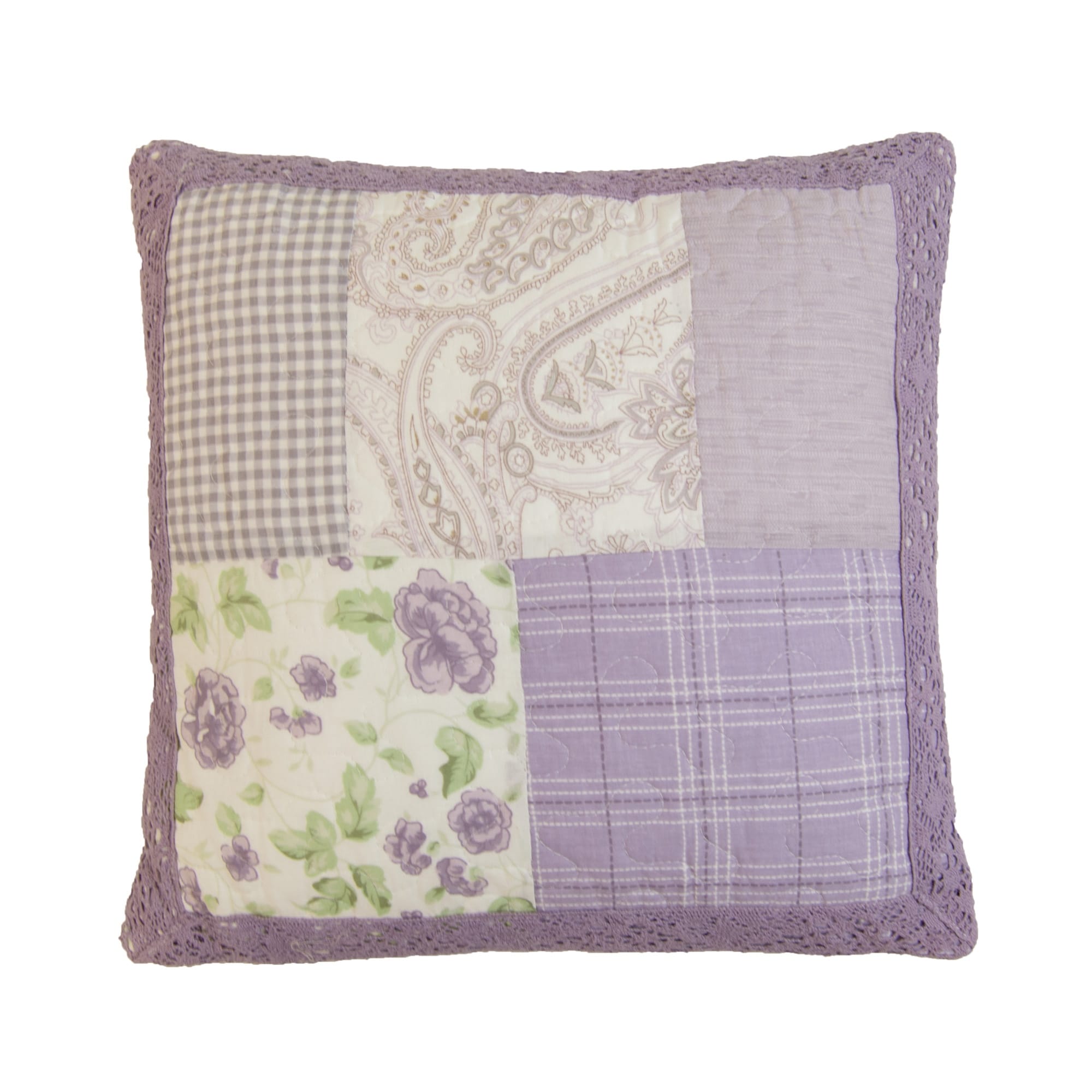 Donna Sharp Lavender Rose Square Decorative Pillow