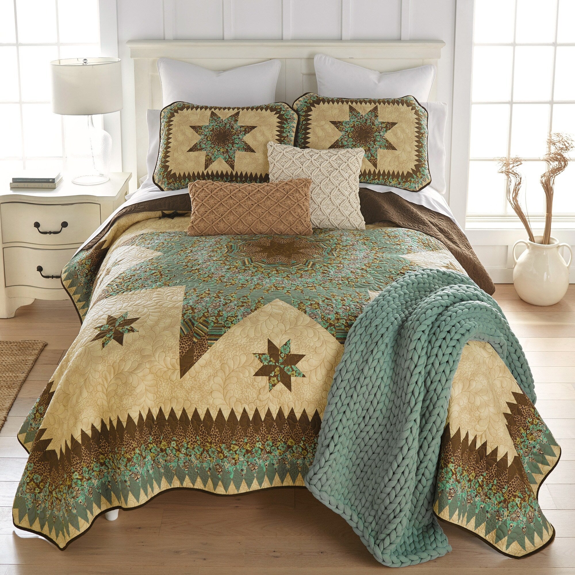Donna Sharp Sea Breeze Star Ucc Quilt Set