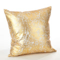 Donnelou Collection Metallic Foil Print Down Filled Cotton Throw Pillow