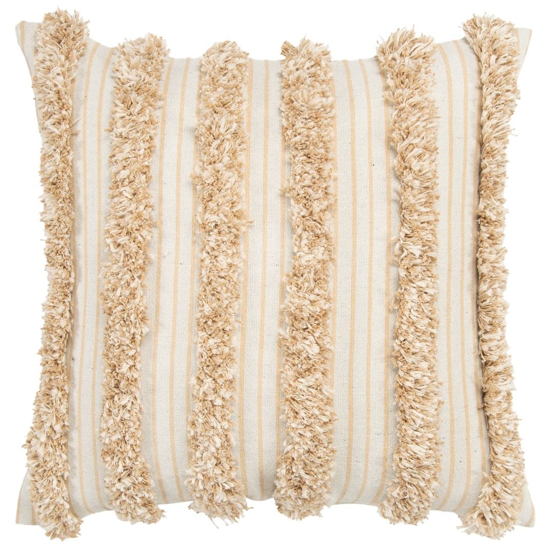 Donny Osmond By Rizzy Home Beige Stripe 20 X20 Throw Pillow