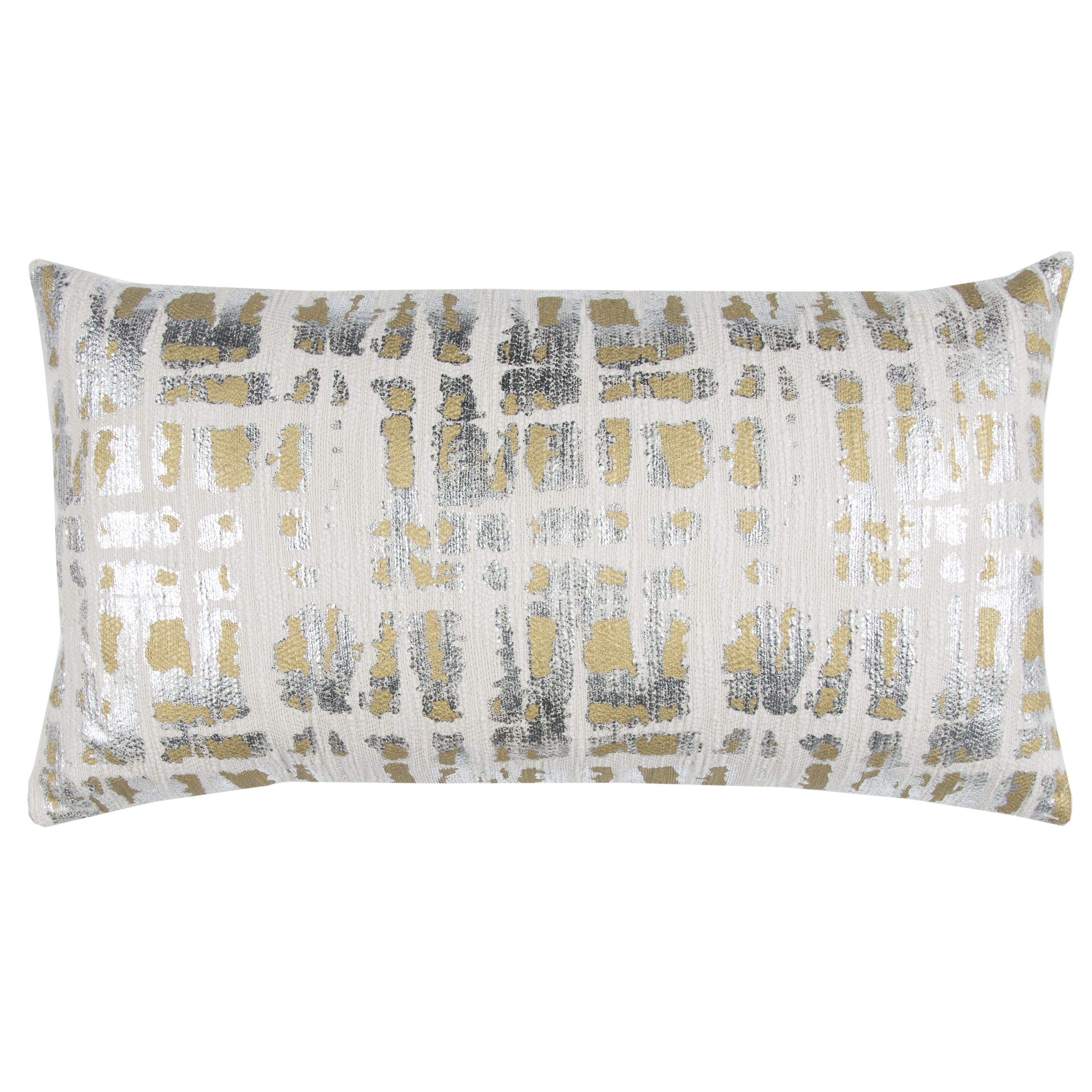Donny Osmond By Rizzy Home Gold Abstract Decorative Pillow 14 X 26