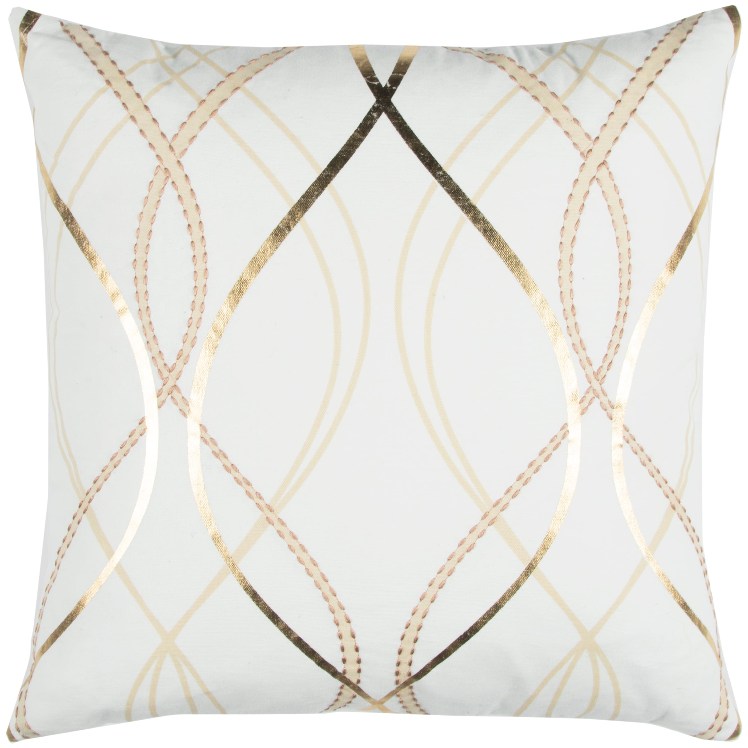Donny Osmond By Rizzy Home Gold Geometric Decorative Pillow 20 X 20