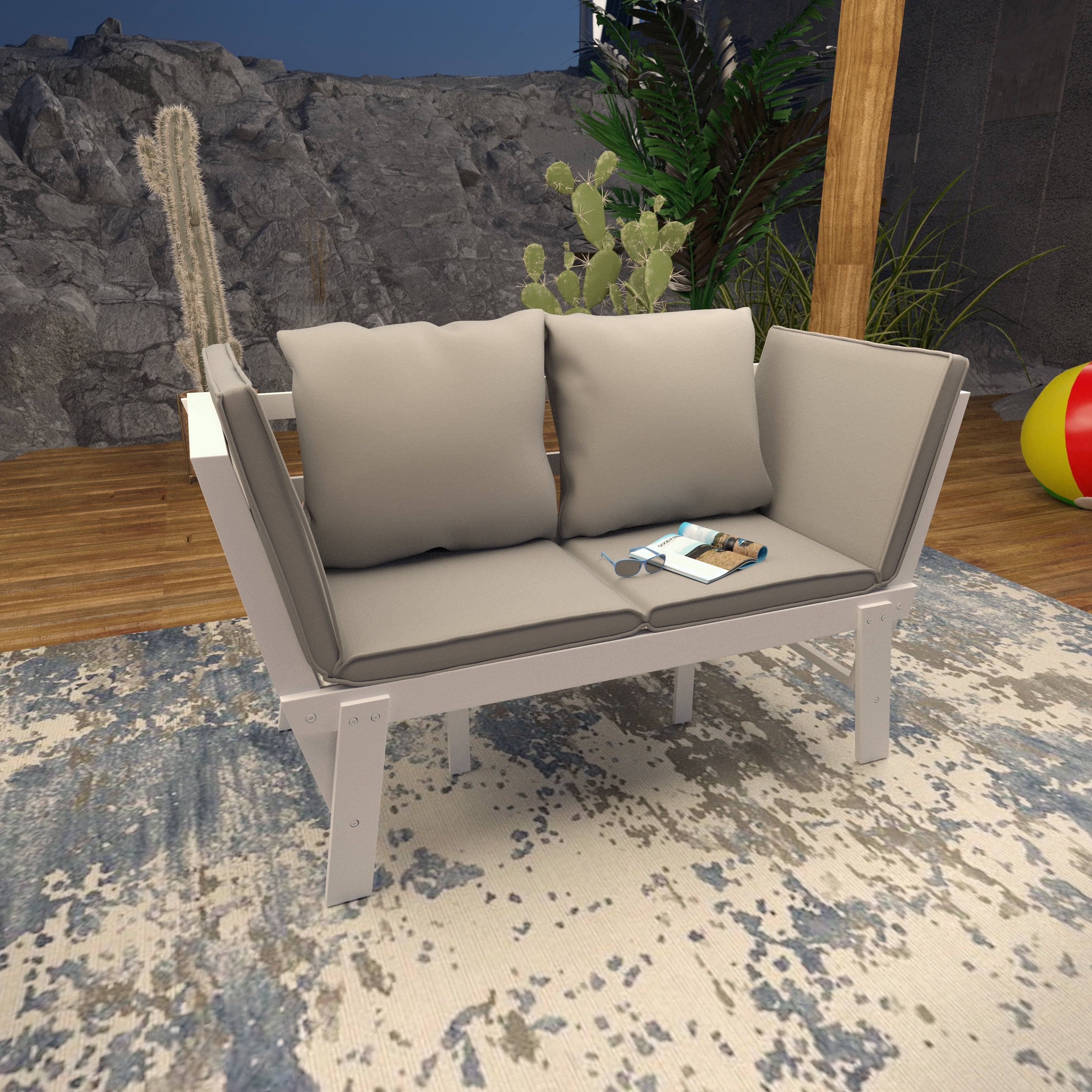 Holly Martin Donvilla Outdoor Convertible Lounge Chair