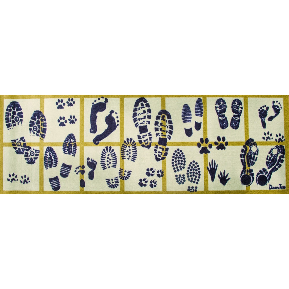 Doortex Long Indoor Entrance Runner Mat Footprint Design Size 20 X 55