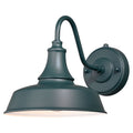 Vaxcel Dorado Green Dark Sky Dusk To Dawn Outdoor Barn Wall Light 9 In W X 13.25 In H X 9 In D
