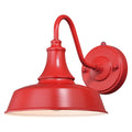 Vaxcel Dorado Red Dark Sky Dusk To Dawn Outdoor Barn Wall Light 9 In W X 13.25 In H X 9 In D
