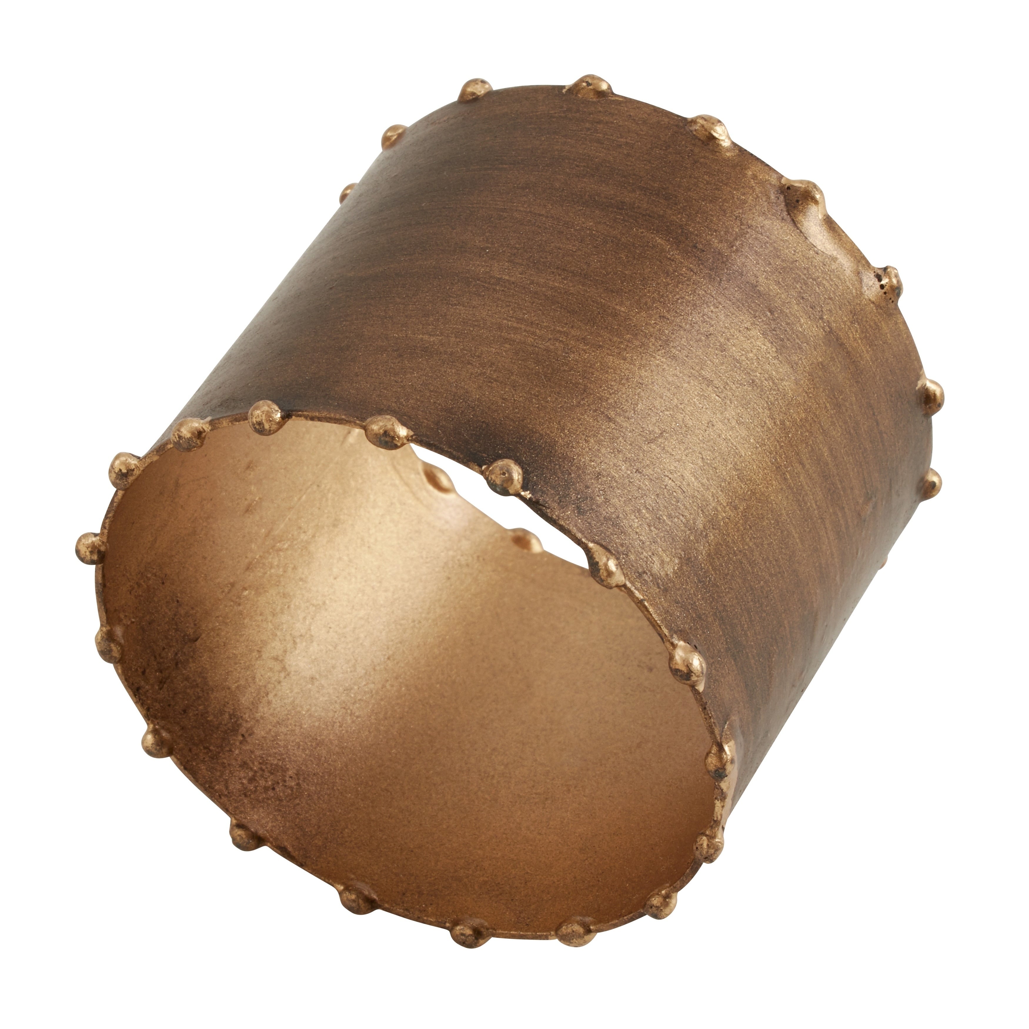 Dot Rim Iron Napkin Rings Set Of 4 .