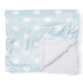 Dotted Mink Sherpa Baby Blanket