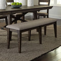 Double Bridge Dark Chestnut Bench