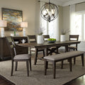 Double Bridge Dark Chestnut 36X96 Trestle Table Brown