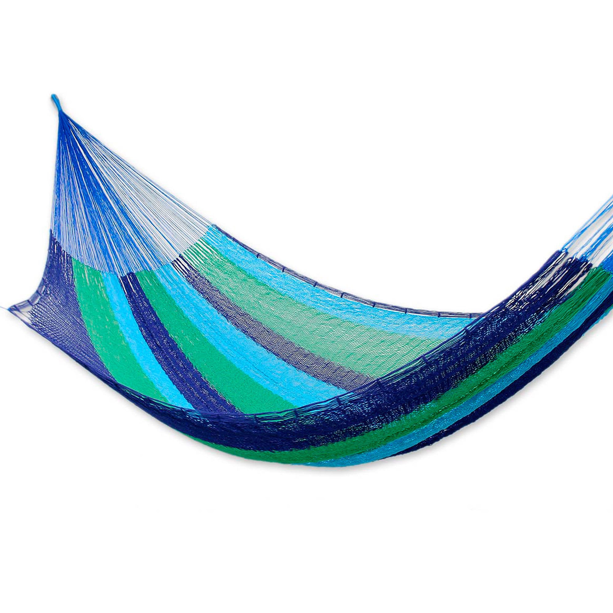 Handmade Double Cotton Hammock Ocean Dreams Mexico