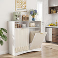 Double Hidden Tilt Out Trash Bin Storage Laundry Cabinet For Kitchen
