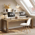 Double Home Office Desks 78.7 Two Person Computer Writing Table