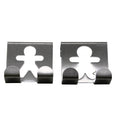 Metal Over Cabinet Door Hooks Fellow Couple Up To 3 4 Set Of 2