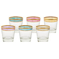 Double Old Fashion Set Of 6 Melania Collection Multicolor