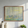 Double Sided Framed Wall Art Claude Monet Water Lililes The Willows Inspired Shadow Box Decor For Living Room Or Office