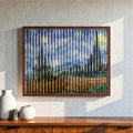 Framed Wall Art 29 X 23 Van Gogh Double Sided Impressionist Inspired Fine Art Shadow Box Decor
