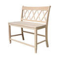 Double X Back Bench 24 Seat Height