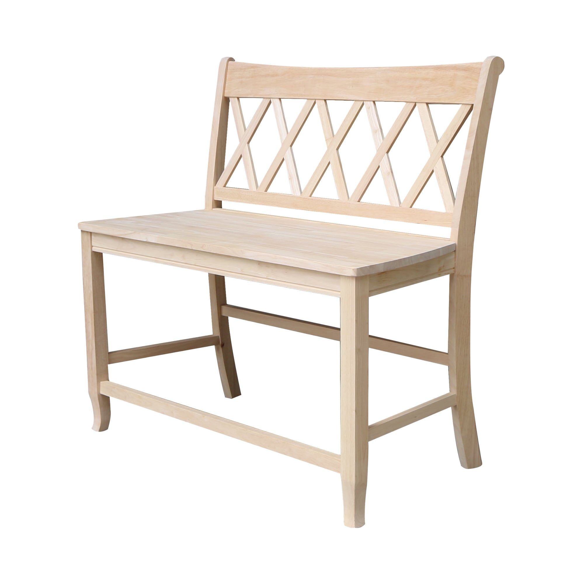 Double X Back Bench 24 Seat Height