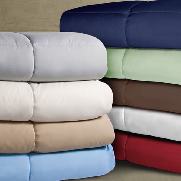 Double Stitched Microfiber Hypoallergenic Down Alternative Comforter