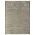 Dove Embossed Handloomed Viscose Dark Gray Area Rug