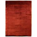 Dove Plain Handloomed Viscose Red Area Rug