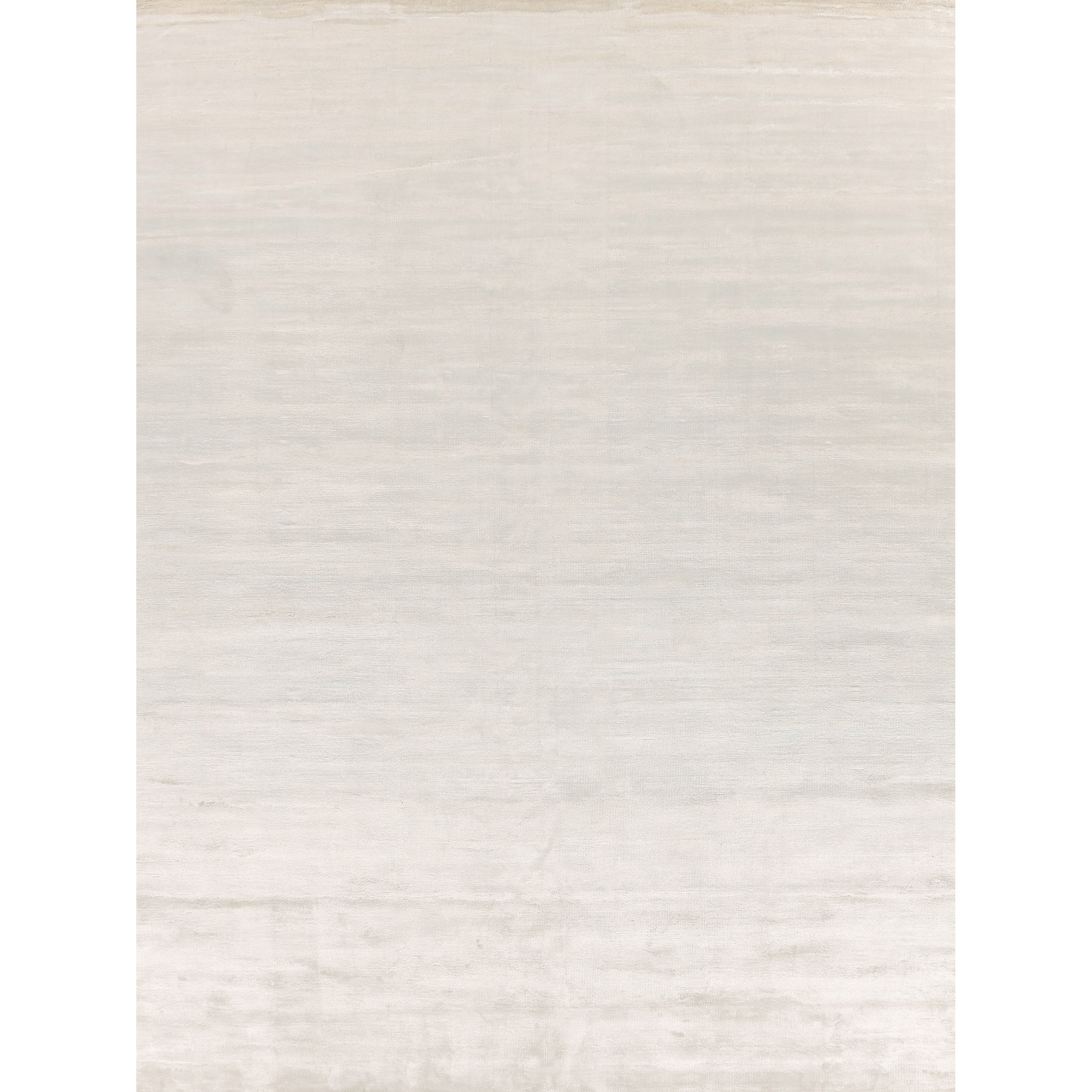 Dove Plain Handloomed Viscose White Area Rug
