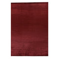 Dove Handloomed Viscose Red Area Rug
