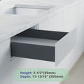 Dowell 3.5 Universal Slim Metal Drawer Sides And Slides Kit