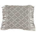 Down Filled Macram Throw Pillow